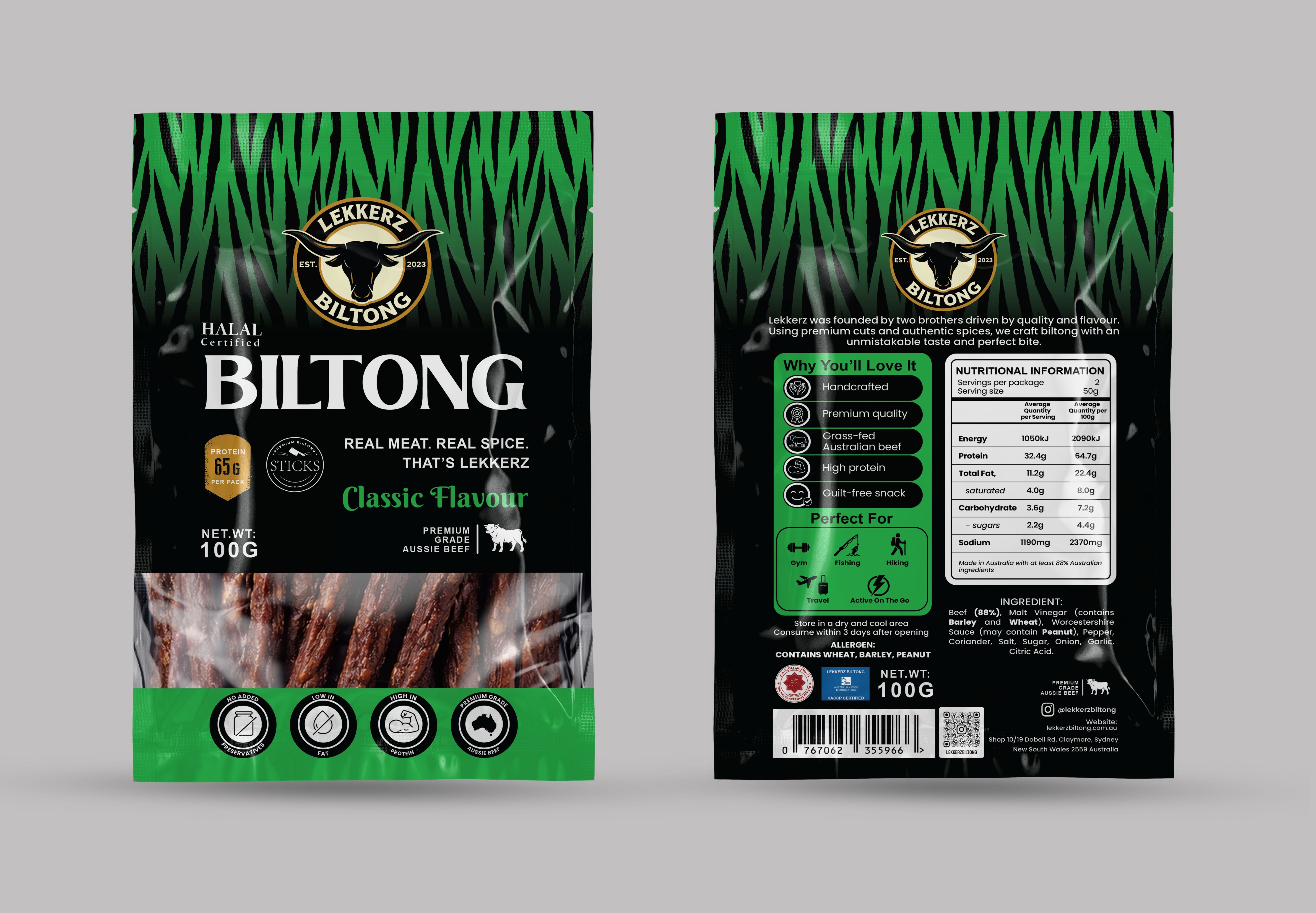 Classic Biltong Sticks