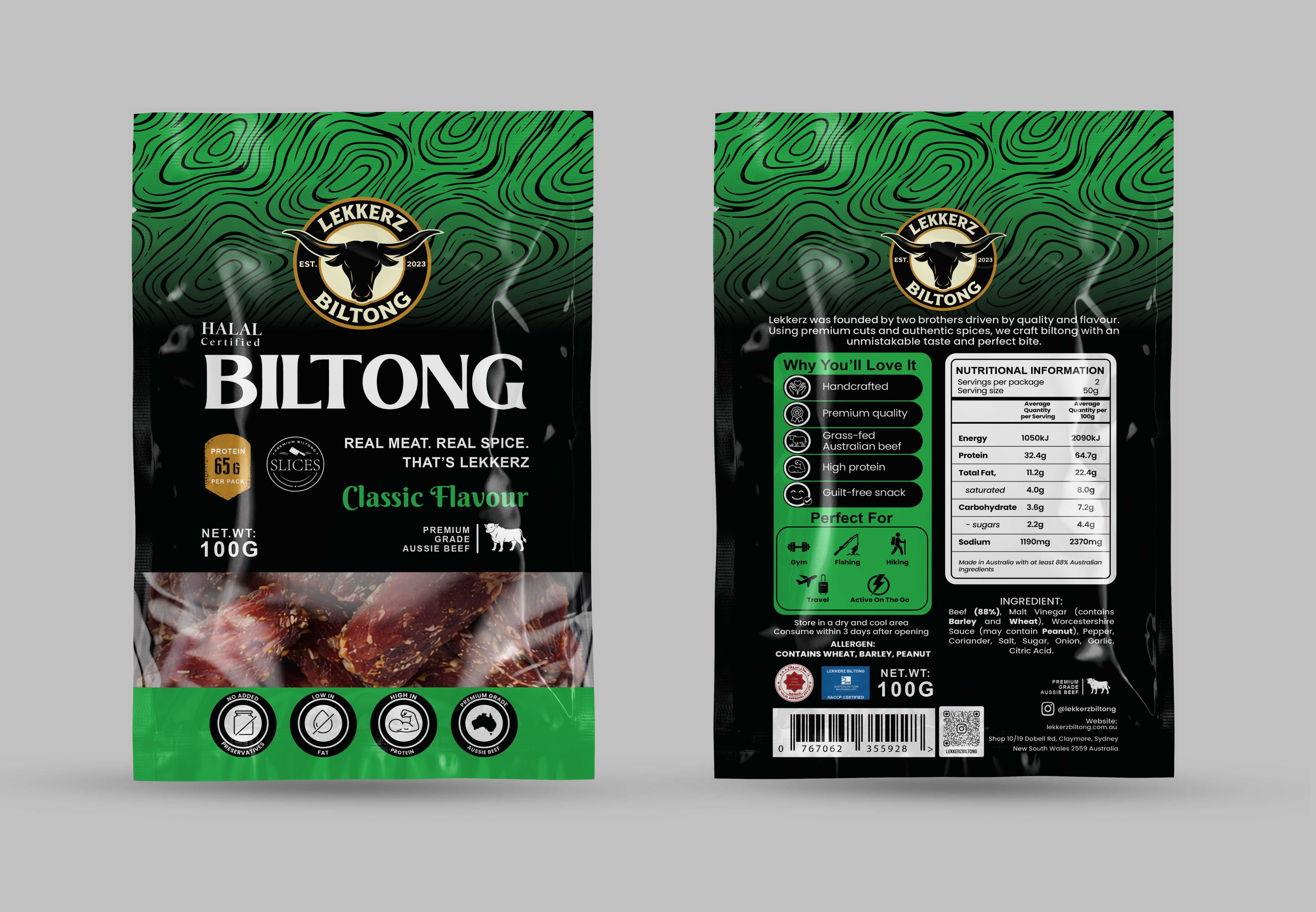 Classic Biltong Slices