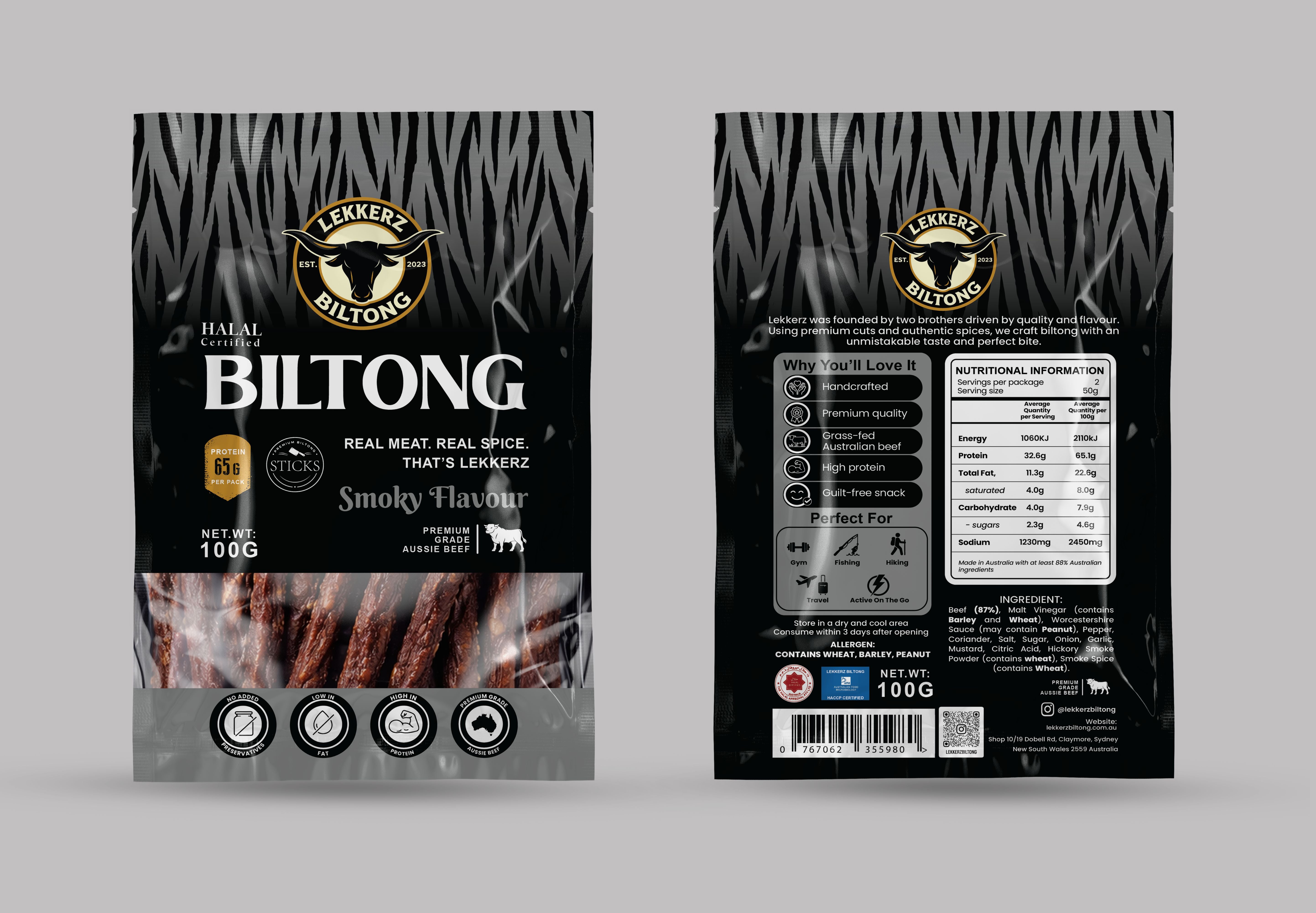 Smoky Biltong Sticks